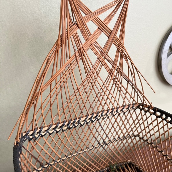 Vintage Wicker Wall Hanging Baskets (Pair) - Picture 4 of 9